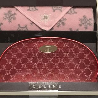 セリーヌ(celine)の未使用 CELINE セリーヌ ポーチ&ミニタオル ギフトセット　日本製(ポーチ)