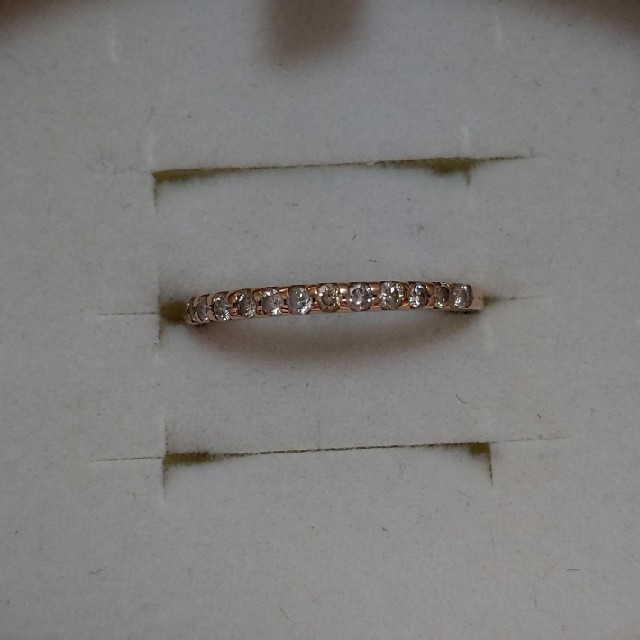 みま様専用！PGダイヤモンドリング　ハーフエタニティ0.2ct レディースのアクセサリー(リング(指輪))の商品写真