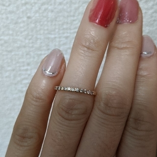 みま様専用！PGダイヤモンドリング　ハーフエタニティ0.2ct(リング(指輪))