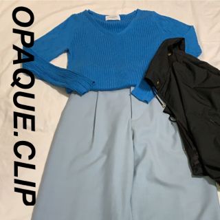 オペークドットクリップ(OPAQUE.CLIP)のOPAQUE.CLIＰ　　Ｖネックセーター　　(ニット/セーター)