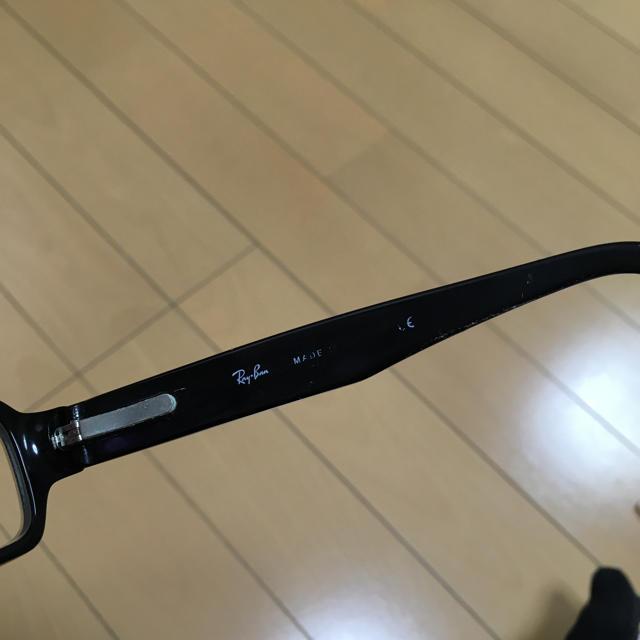 Ray-Ban(レイバン)の【格安】Ray-Banメガネ【激安】黒レイバン蝶番90度以上 メンズのファッション小物(サングラス/メガネ)の商品写真