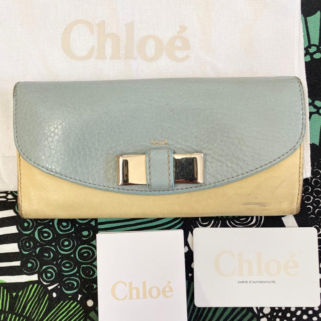 Chloe(クロエ)のクロエ　リボン　長財布 レディースのファッション小物(財布)の商品写真