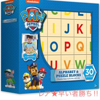 レア★早い者勝ち‼︎パウパトロール　アルファベット ブロック パズル 知育(知育玩具)