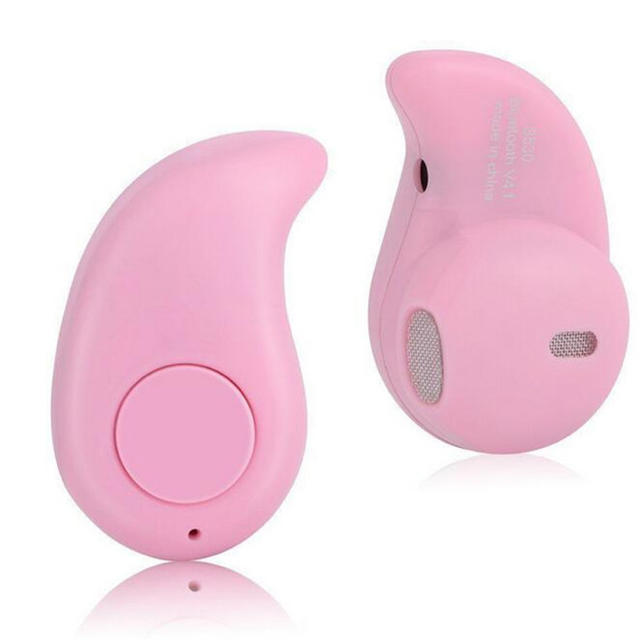 格安 Bluetooth ワイヤレスイヤホン 片耳 iPhone ピンク スマホ/家電/カメラのオーディオ機器(ヘッドフォン/イヤフォン)の商品写真