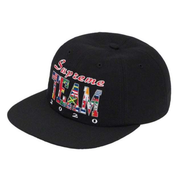 supreme team 6-panel Black