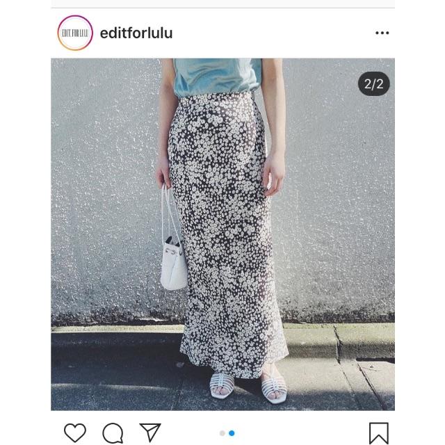EDIT.FOR LULU - あーた　完売！EDIT.FOR LULU　フラワーバイアス　スカート