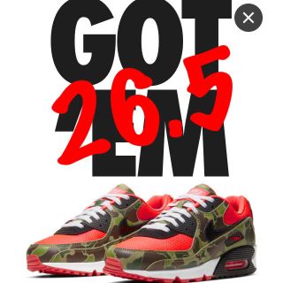 ナイキ(NIKE)のAIR MAX 90 duck camo 26.5(スニーカー)