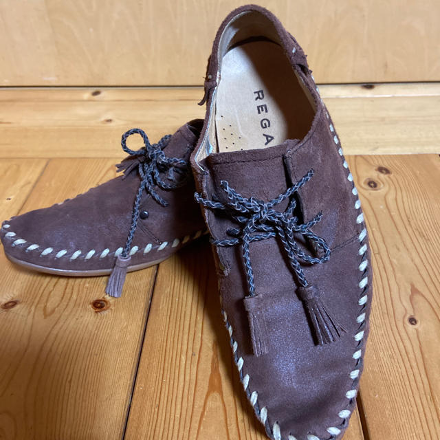 REGAL(リーガル)のリーガル　レディース　シューズ　フリンジ　23.5センチ　茶色　ヌバック レディースの靴/シューズ(ローファー/革靴)の商品写真