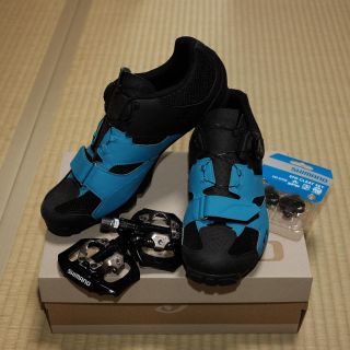 シマノ(SHIMANO)のGIRO SPDシューズ & オマケ(ペダル・クリート2種セット) 状態良好(ウエア)