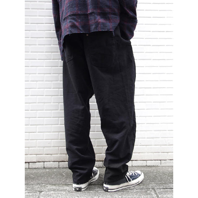 Jieda(ジエダ)のJieDa TUCK KERSEY PANTS BLACK 1 メンズのパンツ(その他)の商品写真