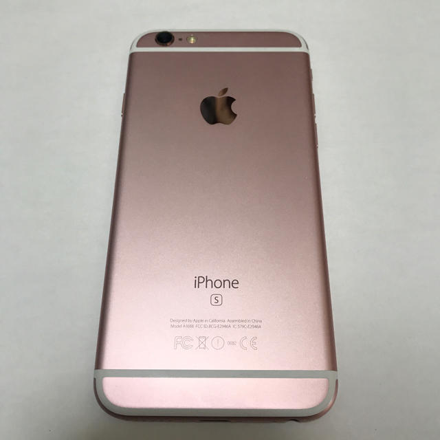 SIMフリー iPhone6s 64GB ローズゴールド 純正バッテリー100% www ...