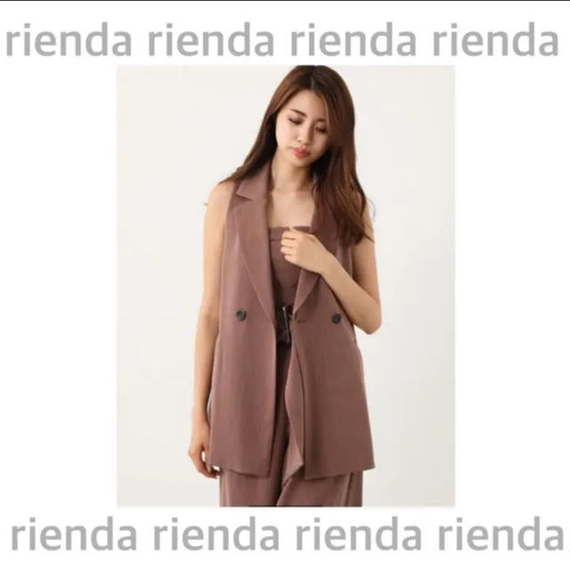 rienda(リエンダ)のrienda / ジレ&ロンパース2点set レディースのレディース その他(セット/コーデ)の商品写真