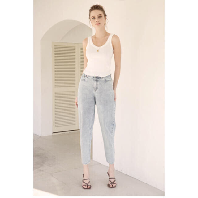 ALEXIA STAM(アリシアスタン)のArrow Pocket Slouchy Pants Washed Blue♡ メンズのパンツ(デニム/ジーンズ)の商品写真