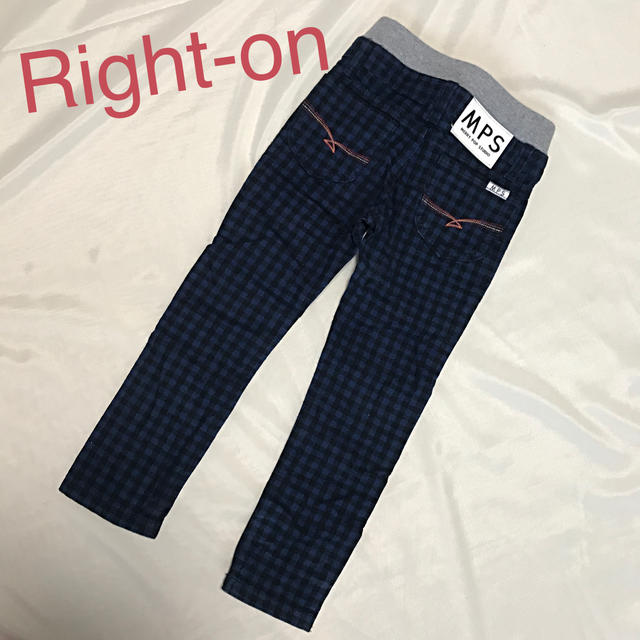 MPS(エムピーエス)のRight-on ライトオン ブロックチェック パンツ キッズ/ベビー/マタニティのキッズ服男の子用(90cm~)(パンツ/スパッツ)の商品写真