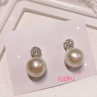 スワロフスキー(SWAROVSKI)の*グルーデコ®︎ 2wayプチピアス*(ピアス)