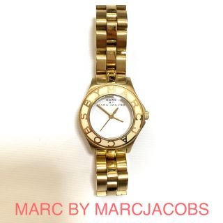 マークバイマークジェイコブス(MARC BY MARC JACOBS)のMARC BY MARC JACOBS 腕時計　ゴールド　ホワイト(腕時計)