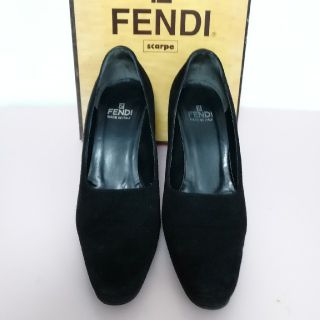 フェンディ(FENDI)のFENDI フェンディ ヌバック  230925(ハイヒール/パンプス)