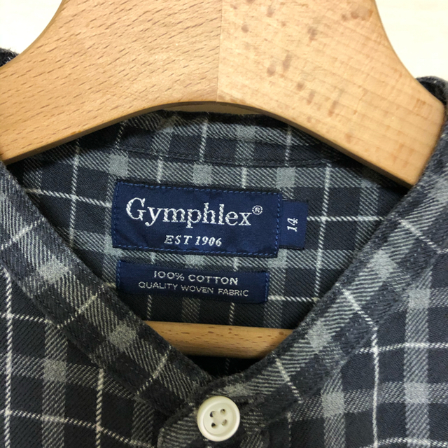 GYMPHLEX(ジムフレックス)のチャコ様専用　ジムフレックス  バンドカラーシャツワンピース レディースのワンピース(ひざ丈ワンピース)の商品写真