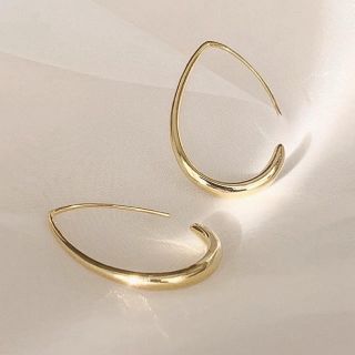 ドゥーズィエムクラス(DEUXIEME CLASSE)のgold drop hoop pierce ◯18k coating (ピアス)