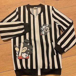 ディズニー(Disney)のこざくらいんこ様専用　ミッキー　ストライプ　ブルゾン　2枚セット(ジャケット/上着)