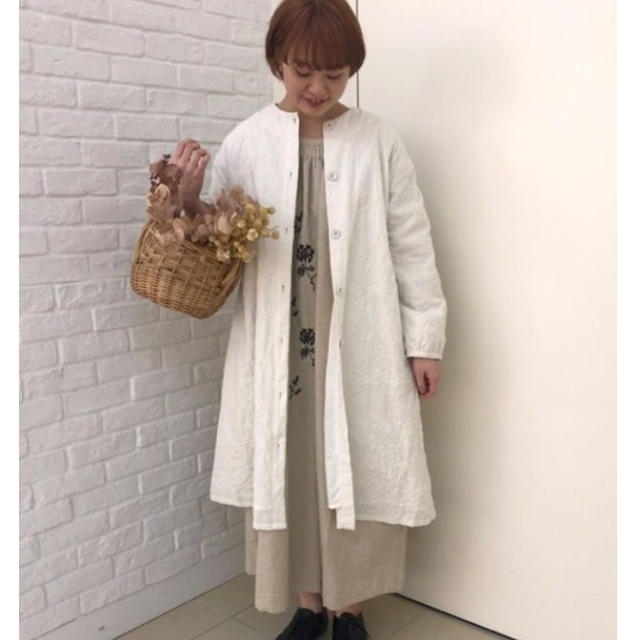 SM2(サマンサモスモス)の花柄刺繍コート レディースのジャケット/アウター(ロングコート)の商品写真