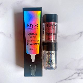 エヌワイエックス(NYX)の☆美品☆ NYX Glitter Primer & Glitter2個セット(アイシャドウ)