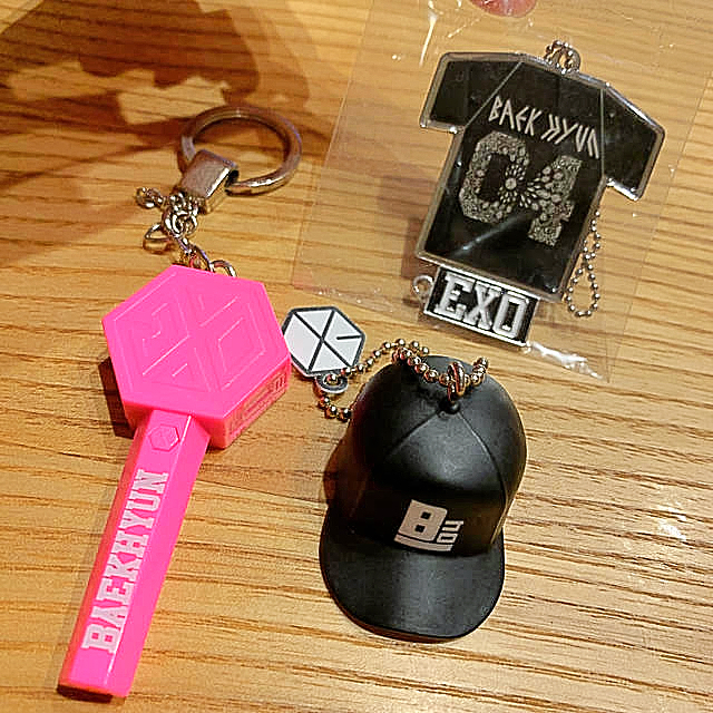 EXO ベッキョン ミニペンライト キーホルダーセット エクソ | フリマアプリ ラクマ