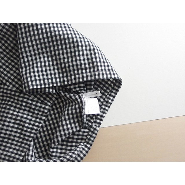 KBF(ケービーエフ)の春夏　⚫KBF⚫　綿麻ギンガムチェックスカート　F　♪匿名配送 レディースのスカート(ひざ丈スカート)の商品写真