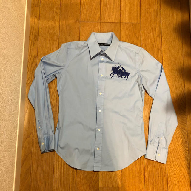 POLO RALPH LAUREN(ポロラルフローレン)のラルフローレン　レディースシャツ　スカイブルー9号 レディースのトップス(シャツ/ブラウス(長袖/七分))の商品写真