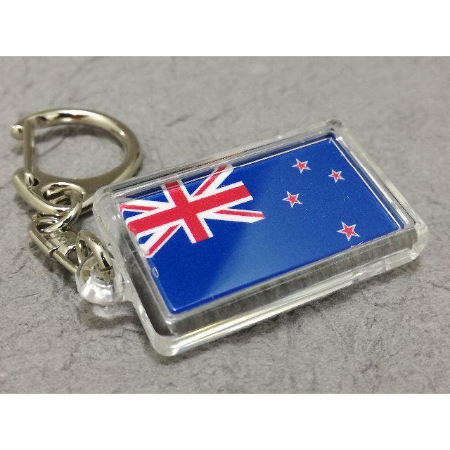 ◆新品◆ニュージーランド キーホルダー 国旗 NEW ZEALAND ハンドメイドのアクセサリー(キーホルダー/ストラップ)の商品写真