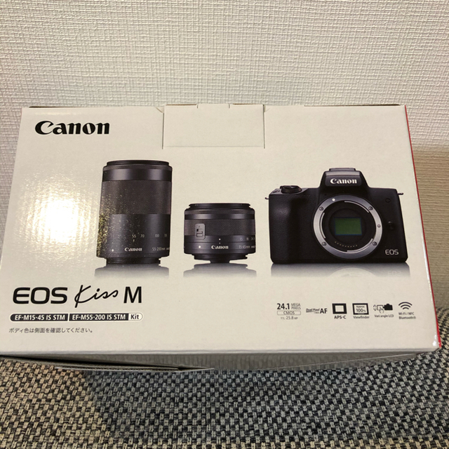 新品 Canon EOS Kiss M ダブルズームキット 黒