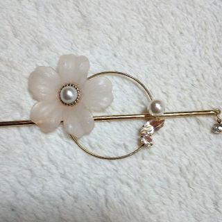 アネモネ(Ane Mone)のヘアアクセサリー マジェステ 花 桜 かわいい デート バレッタ(バレッタ/ヘアクリップ)