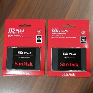 サンディスク(SanDisk)のSanDisk SSD 240GB 新品未開封 2個セット(PCパーツ)