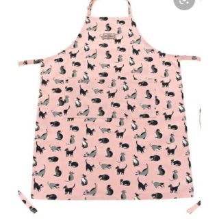 キャスキッドソン(Cath Kidston)の新品　キャスキッドソン　cath kidston エプロン　ピンク　猫柄(その他)