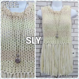 スライ(SLY)の売約済★FREE: 新品 コットンチュニック／スライ★タグ付★ナチュラルベージュ(チュニック)