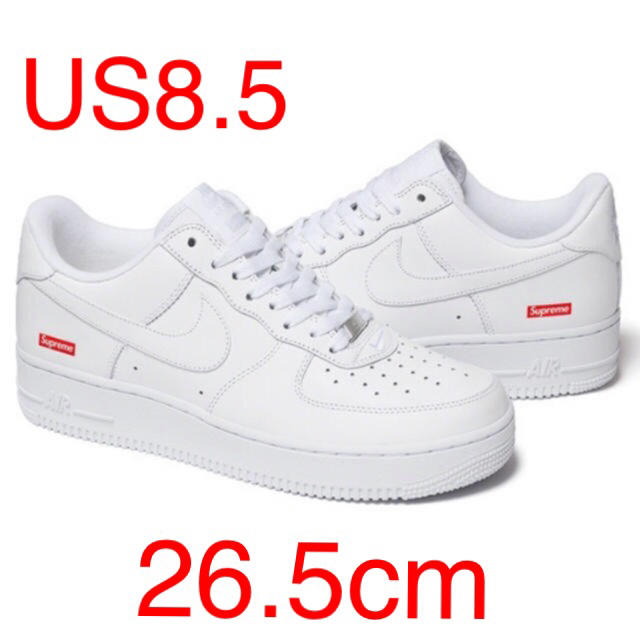 新品未使用 supreme airforce1 white 26.5cm