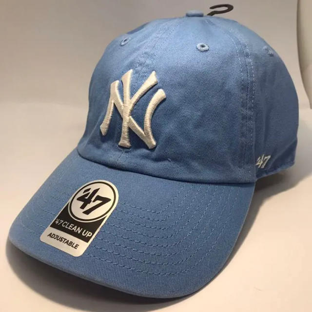 47 キャップ NY ヤンキース 水色 ブルー メンズの帽子(キャップ)の商品写真