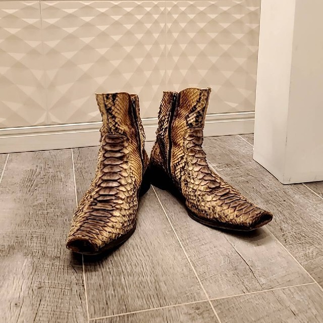 イタリアブランド sebastianomigliore パイソンブーツ 30万 | www