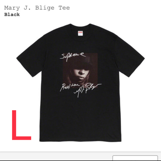 Supreme - Supreme Mary J. Blige Tee ブラック Lの通販 by けー's ...