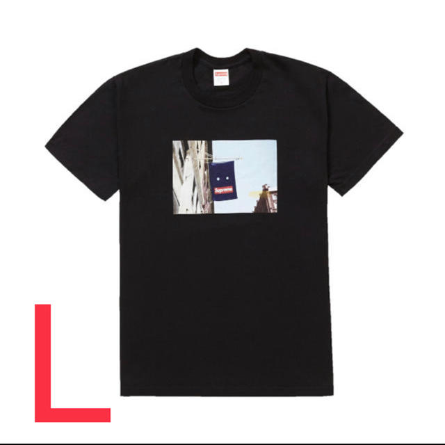 supreme banner tee ブラック L