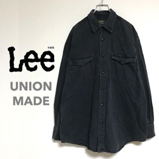 リー(Lee)のLEE★VINTAGE黒タグ★ユニオンメイド(アメリカ労働組合製品)デニムシャツ(シャツ)