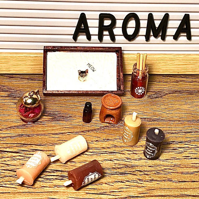 ハンドメイド ミニチュア *Aroma set* Rose ハンドメイドのおもちゃ(ミニチュア)の商品写真