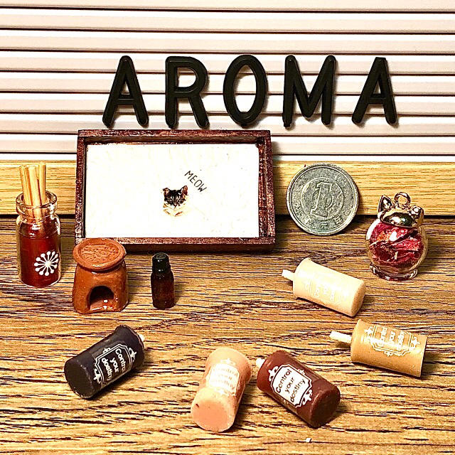 ハンドメイド ミニチュア *Aroma set* Rose ハンドメイドのおもちゃ(ミニチュア)の商品写真