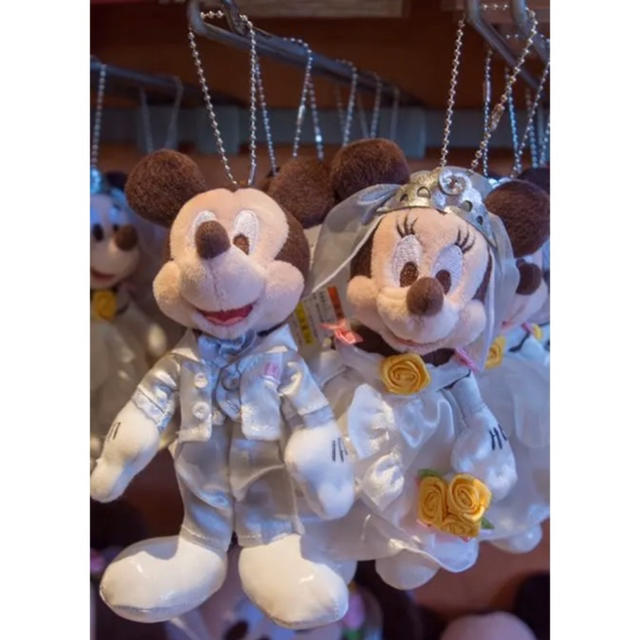 Disney(ディズニー)のミニー&ミニー　ウエディング　ぬいぐるみ エンタメ/ホビーのおもちゃ/ぬいぐるみ(ぬいぐるみ)の商品写真