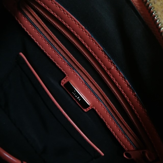 ハンドバッグ♡オレンジカラー ハンドメイドのファッション小物(バッグ)の商品写真