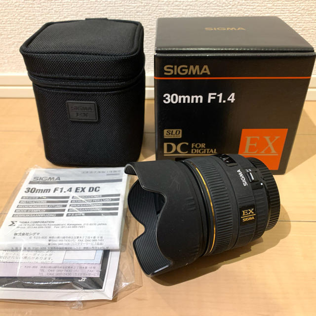 Canon(キヤノン)のSIGMA 30F1.4EX DC HSM CANON スマホ/家電/カメラのカメラ(レンズ(単焦点))の商品写真