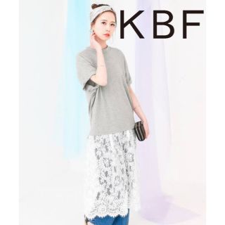 ケービーエフ(KBF)の【美品】KBF レースドッキングワンピース(ロングワンピース/マキシワンピース)