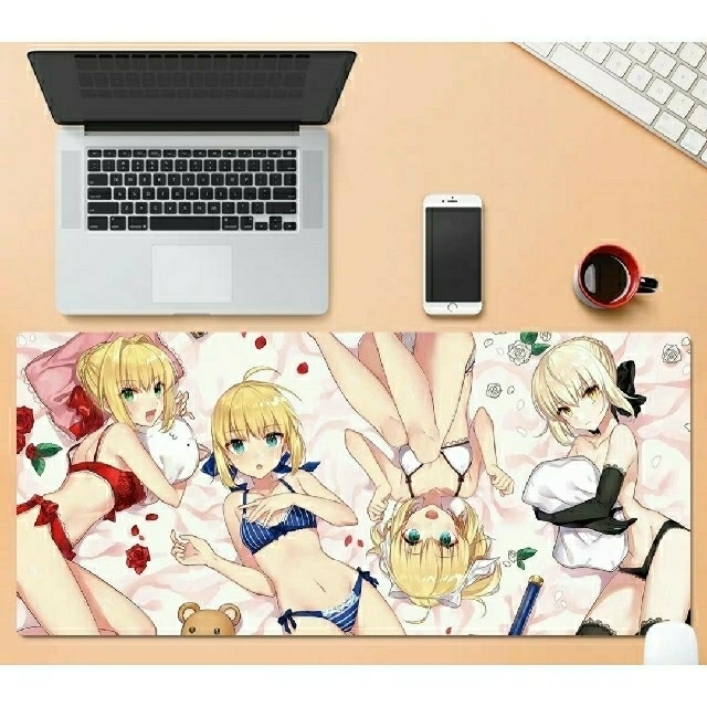 大型マウスパッドアニメマウスパッド 滑り止め80X30X0.3cm スマホ/家電/カメラのPC/タブレット(PC周辺機器)の商品写真