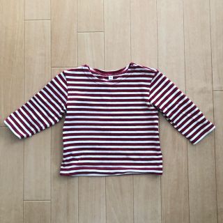 ムジルシリョウヒン(MUJI (無印良品))の無印良品　ボーダーカットソー　80(Ｔシャツ)