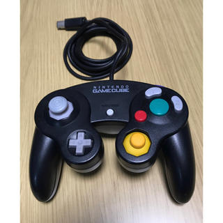 ニンテンドーゲームキューブ(ニンテンドーゲームキューブ)の【ジャンク】ゲームキューブ コントローラー ブラック(家庭用ゲーム機本体)